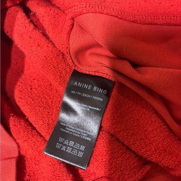 Anine Bing Jaci Sweatshirt Red - Picture 3 of 3